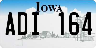 IA license plate ADI164