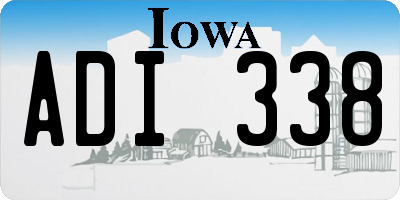 IA license plate ADI338
