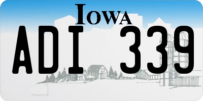IA license plate ADI339