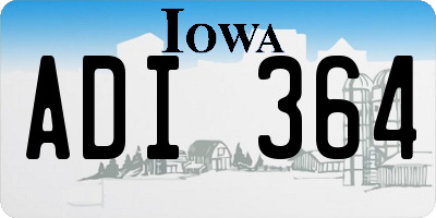 IA license plate ADI364