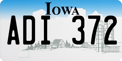 IA license plate ADI372