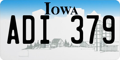 IA license plate ADI379