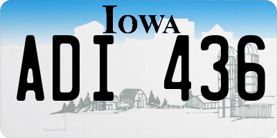 IA license plate ADI436