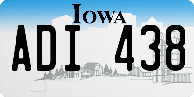 IA license plate ADI438