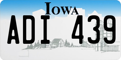 IA license plate ADI439