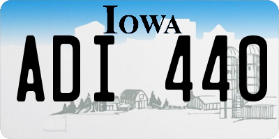 IA license plate ADI440