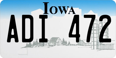 IA license plate ADI472