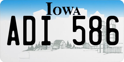 IA license plate ADI586
