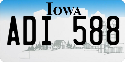 IA license plate ADI588
