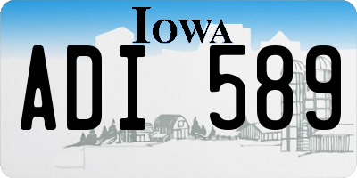 IA license plate ADI589