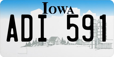 IA license plate ADI591