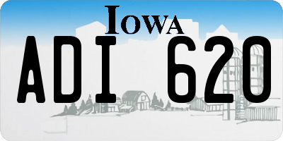 IA license plate ADI620