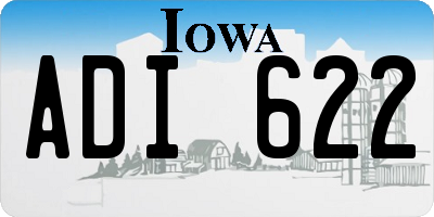 IA license plate ADI622