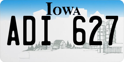 IA license plate ADI627