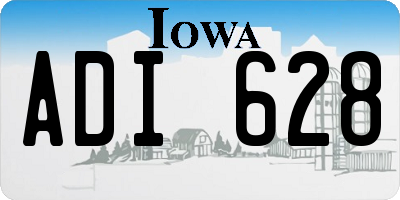 IA license plate ADI628
