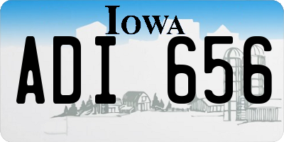 IA license plate ADI656