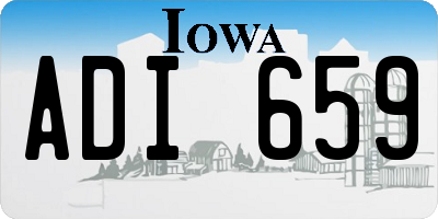 IA license plate ADI659