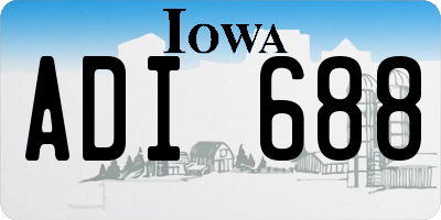 IA license plate ADI688