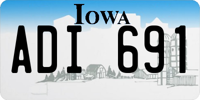 IA license plate ADI691