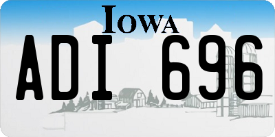 IA license plate ADI696