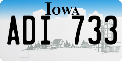 IA license plate ADI733
