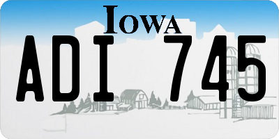 IA license plate ADI745