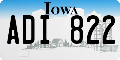 IA license plate ADI822