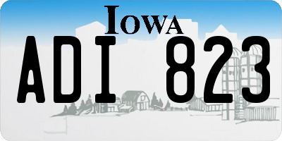IA license plate ADI823