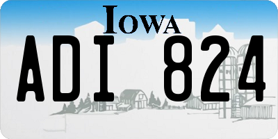 IA license plate ADI824