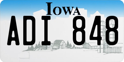 IA license plate ADI848
