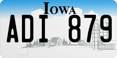 IA license plate ADI879