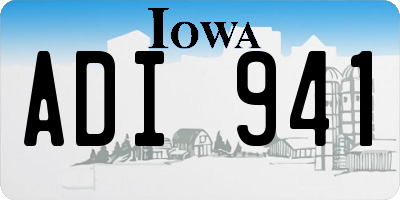 IA license plate ADI941