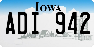 IA license plate ADI942