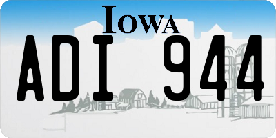 IA license plate ADI944