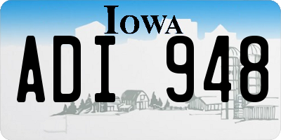 IA license plate ADI948