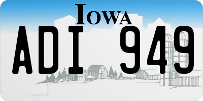 IA license plate ADI949