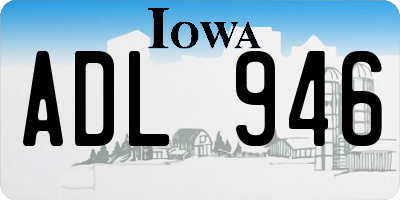 IA license plate ADL946