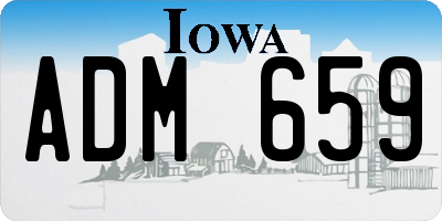 IA license plate ADM659