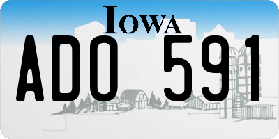 IA license plate ADO591
