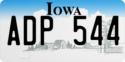IA license plate ADP544