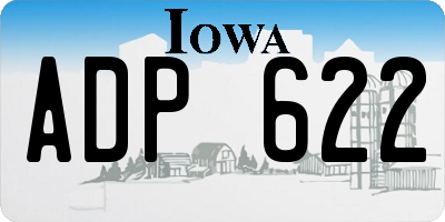 IA license plate ADP622