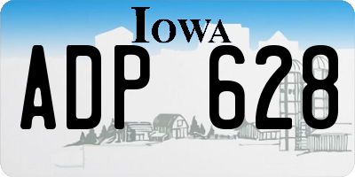 IA license plate ADP628