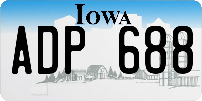 IA license plate ADP688