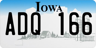 IA license plate ADQ166