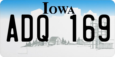 IA license plate ADQ169