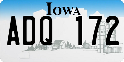 IA license plate ADQ172