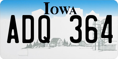 IA license plate ADQ364