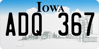 IA license plate ADQ367