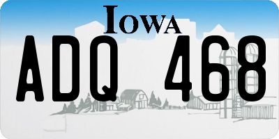 IA license plate ADQ468