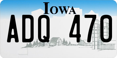 IA license plate ADQ470